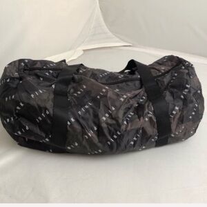 Victoria’s Secret PINK green and black packable duffel bag